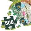 DJECO Faultier 500-Teile-Puzzle, Tierpuzzle, Lernspielzeug für Kinder, Alter 8-9, Mädchen und Jungen, Grundschüler, Geschenk,