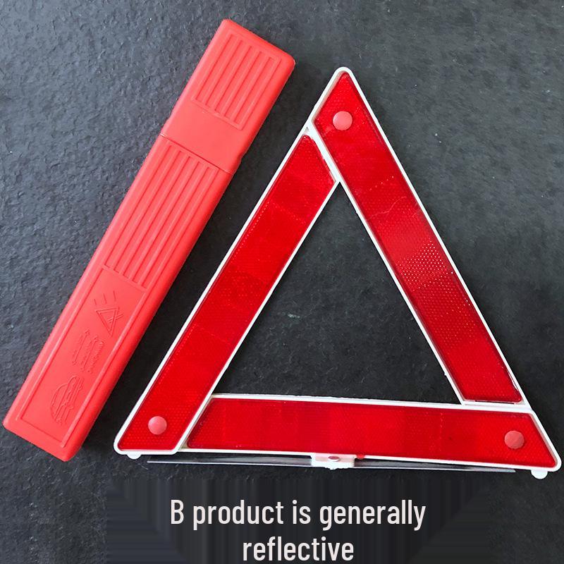Foldable Reflective Triangle Warning Sign for Vehicles