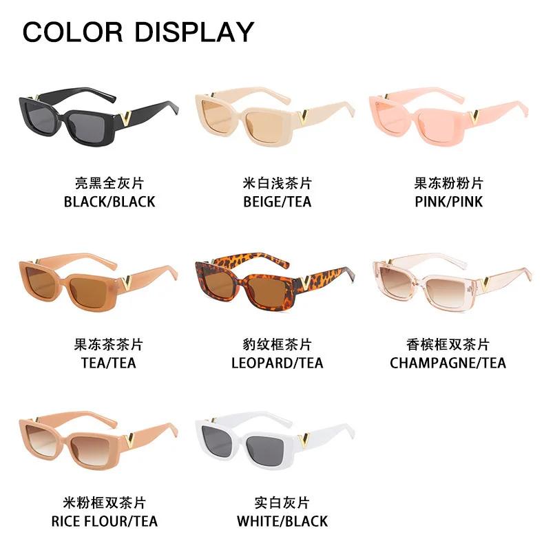 New Small Rectangle Sunglasses Men Women Square Sun Glasses Travel Shades Vintage Retro Shades UV400 Femme