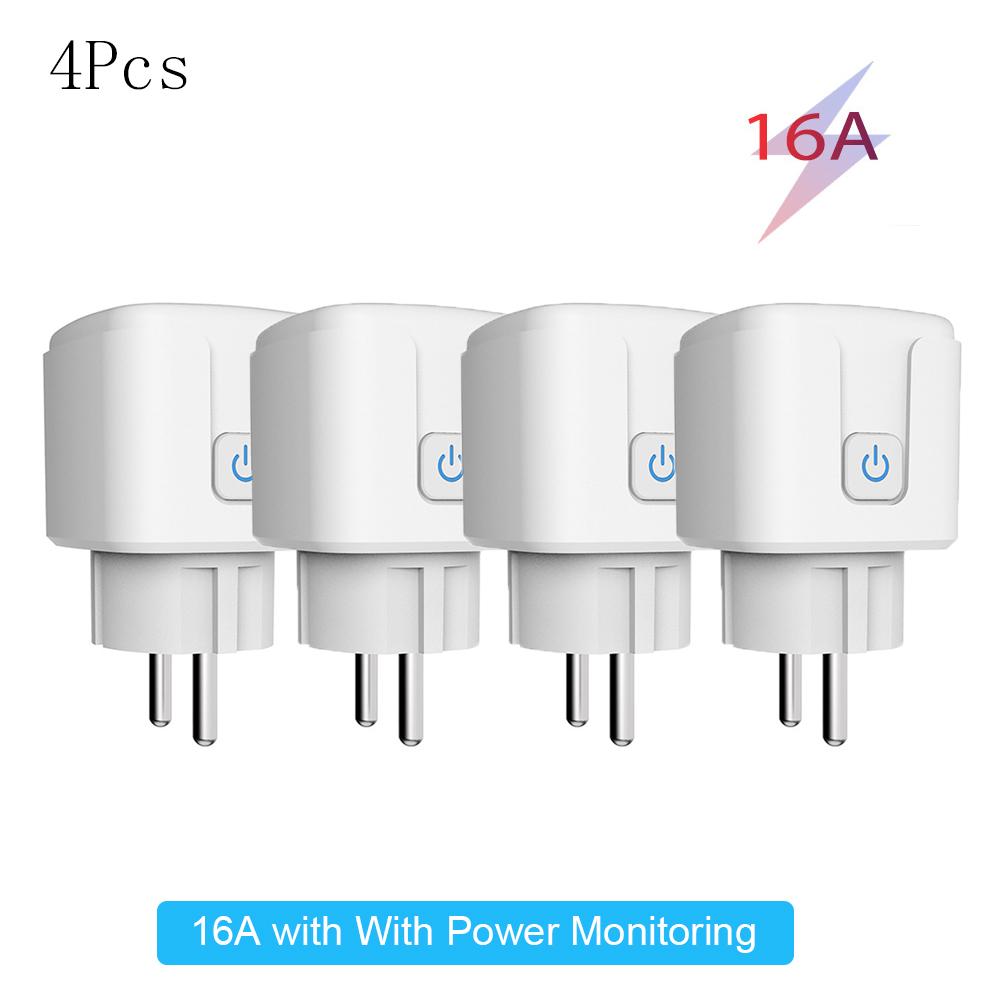 Tuya Smart WiFi Plug 16A/20A - EU Energy Monitoring Power Socket, Works with Alexa Google Home & Smart Life App