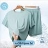 Modal Men's Ice Silk Summer Short-Sleeve Pajamas Set, 2025 New Teen Home Wear.
