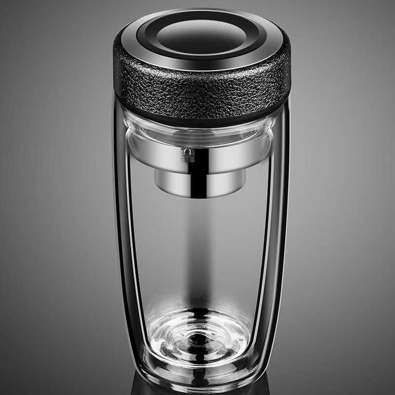 Aiyiyaoxuan Gentleman Double Wall Glass Cup