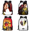 Großes Fassungsvermögen Deadpool und Wolverine Rucksack für die Schule Unisex Design