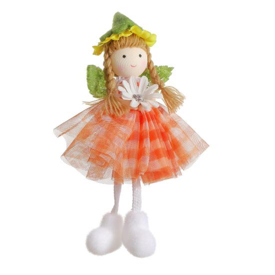 Jarní víla dívka ozdoba květina anděl závěsný přívěsek zasněná pohádková tématická dekorace na vánoční stromek svatební party výstavy