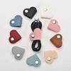 1pc Mini Heart Shape Cable Organizer Vintage Earphone Wire Data Line Clips Cable Winder Tie PU Leather Wire Organizer