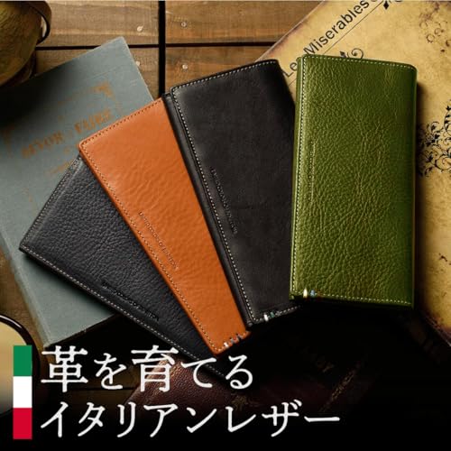 Benetton lange Geldbörse, italienisches Leder, Rindsleder, YKK Reißverschluss, schlanke Geldbörse, UNITED COLORS OF BENETTON.