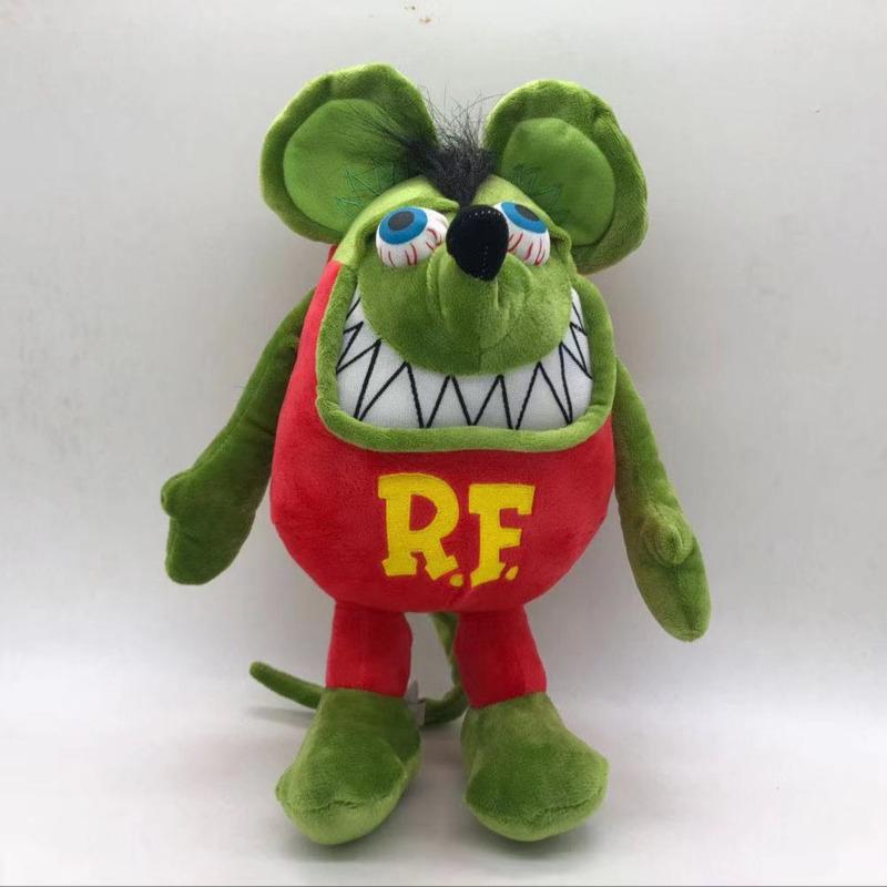 Anime Funk Maus Plüschtier Legende Funk Rat Stofftier Kawaii 30cm Grüne Maus Puppe Sammlerstück Dekoration Spielzeug Für Kinder Geschenke 30cm