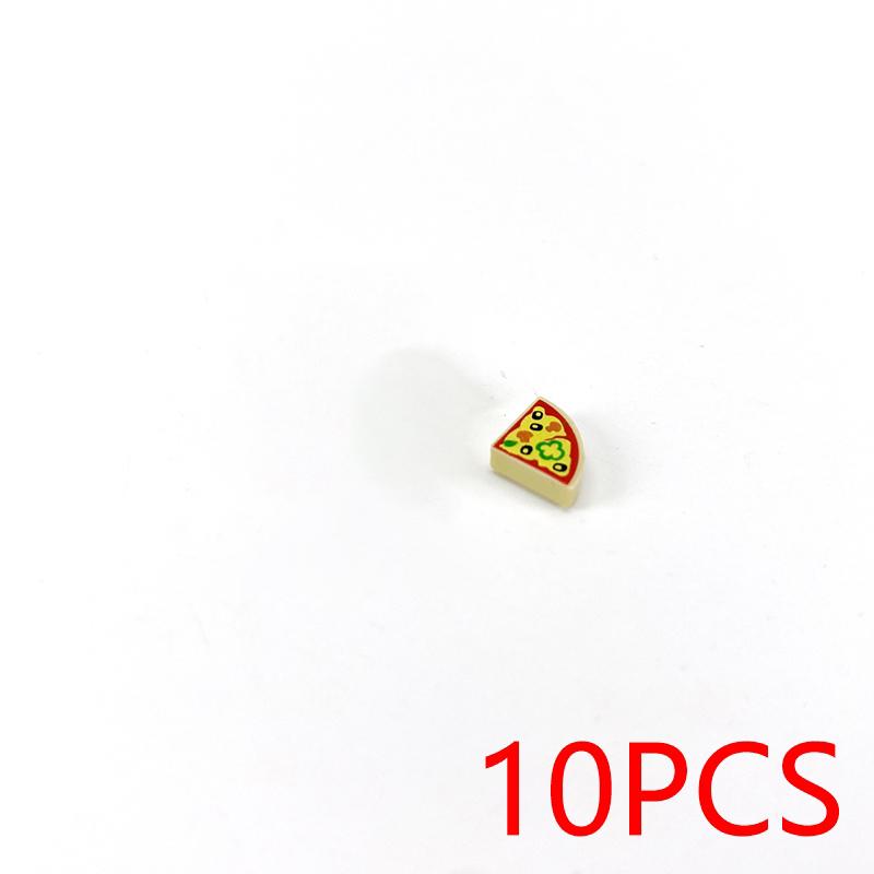 MOC Printed Tile ToyCompatible Brick Accessories Building Blocks City PC Phone Clock Pizza Parts Bricks Children Kids