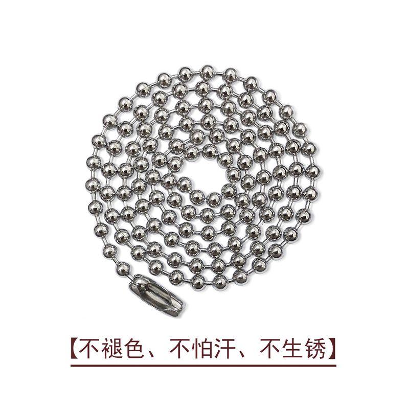 

Мужской сертификат о работе Жетон-адресник Цепочка из нержавеющих шариков Chain thick 2.4mm -60cm long