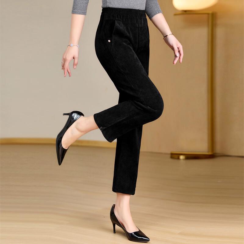 

Женские вельветовые брюки свободного кроя с эластичной талией XL