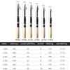 0.6-3m Telescopic Fishing Rod Cork Handle Small Short Sea Pole Carbon Fiber Portable Mini Spinning Pole Fishing Accessories