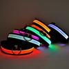 Adjustable Size Usb Rechargeable Led Pet Collar For Cats And Dogs Nylon Material
