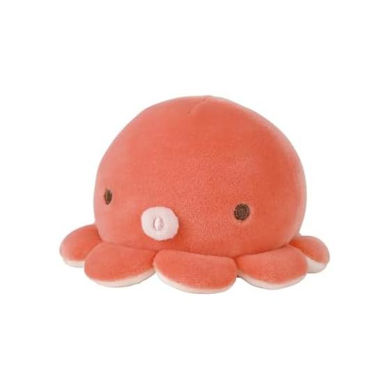 Ribuhaato Mascot Marshmallow Aquamie Octopus (total length approx. 8.5cm) Plush Toy Fluffy 28210-22