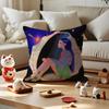 Neon Dream Cushion Cover Anti-dustmite Pillowcase Invisible Zipper Silky Short Plush Sofa Cushion Cover