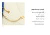 Korean Style Summer Cutout Double Pendant Collarbone Necklace, Titanium Steel with 18K Gold Plating P569