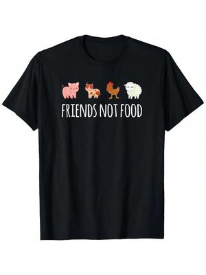 Friends Not Food, Vegetarian, Vegan T-Shirt
