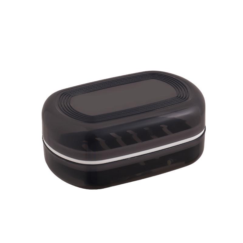 Portable Lidded Soap Dish: Draining, Creative, and Ideal for Travel and Bathroom Use