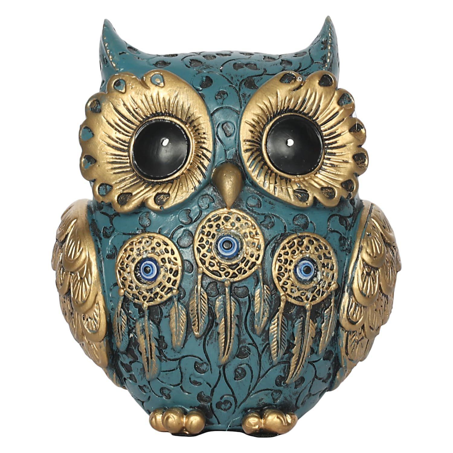 ARTVARKO Owl Statue for Good Luck Money Feng Shui Wisdom Happiness