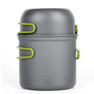 Portable Non-Stick Camping Cookware Set for 1-2 People, 5-Piece, Scratch and Heat Resistant