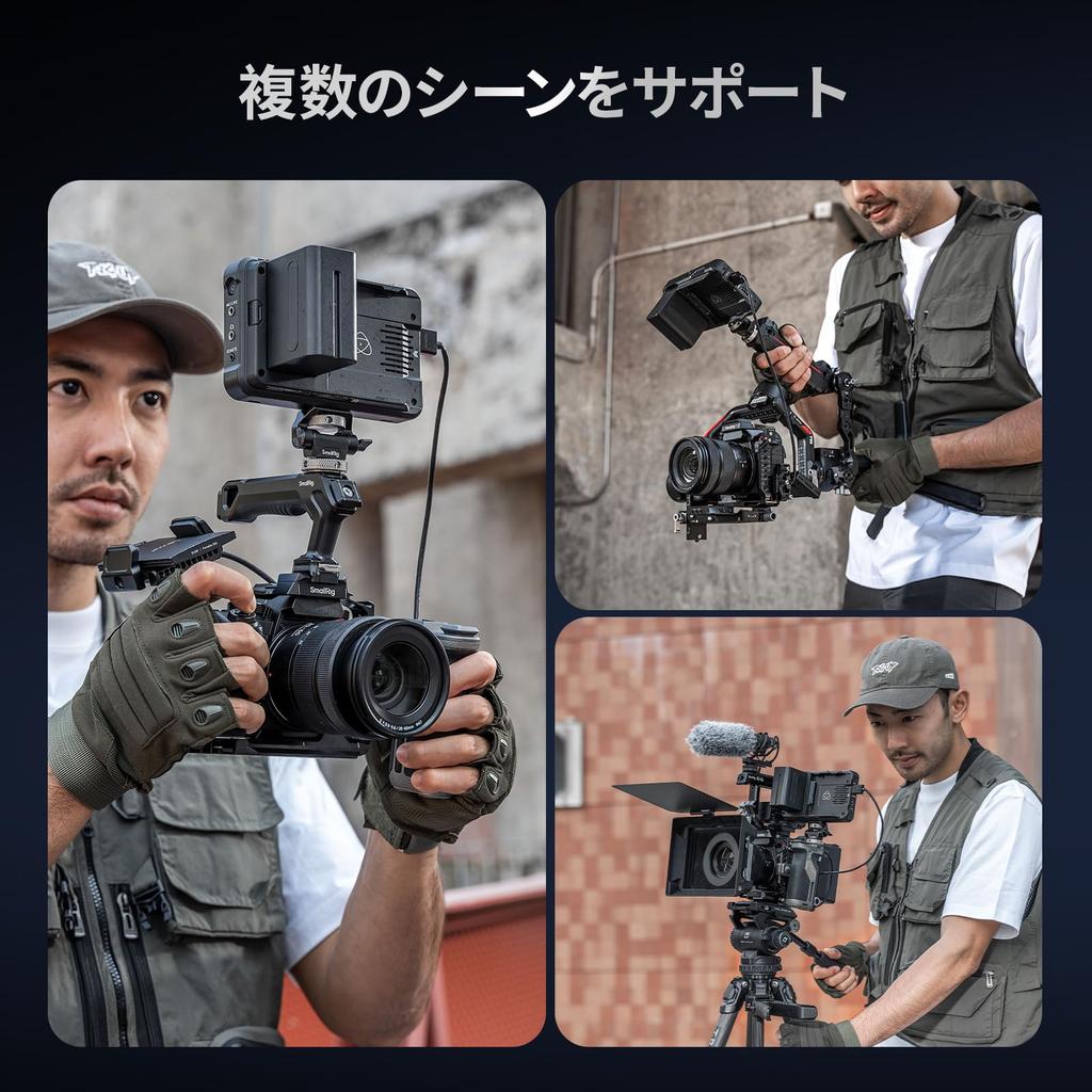 SMALLRIG 4903 S1R II Cage Kit with Top Handle HDMI USB-C Cable Clamp Arca Quick Release Plate for Panasonic LUMIX Camera Rig