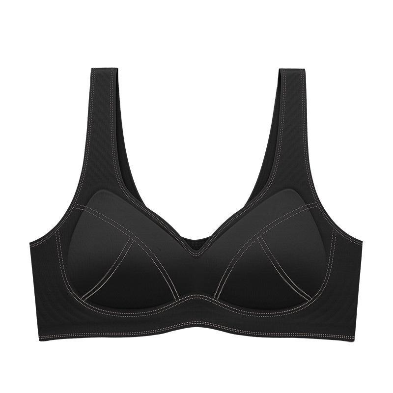 Cloud-Feel Women's Seamless Wireless Bra - Comfortable Medium-Thin Anti-Sag Vest Style with Fixed Cups