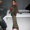 European and American Style 2023 Autumn and Winter New Cross-Border Women's High-Neck Long-Sleeve Fashion Bodycon Leopard Print Slim Dress