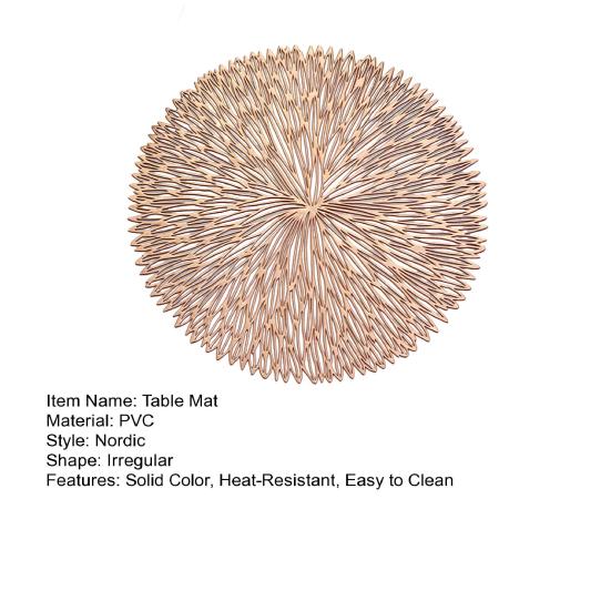 Table Mat High Temperature Resistant Placemat Heat Insulation Anti-Scalding Decorative Coaster Washable Dining Room Kitchen Tabletop Protector