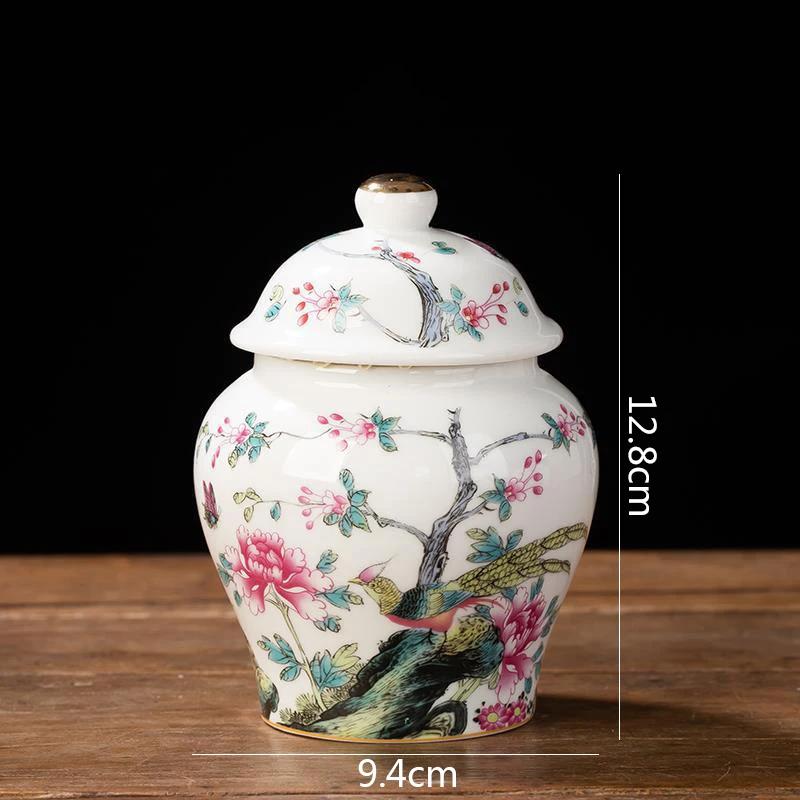 Blue and White Porcelain Tea Canister Ceramic Tea Organizer Box Storage Jars Desk Decoration Tea Jar Coffee Container Teas Caddy