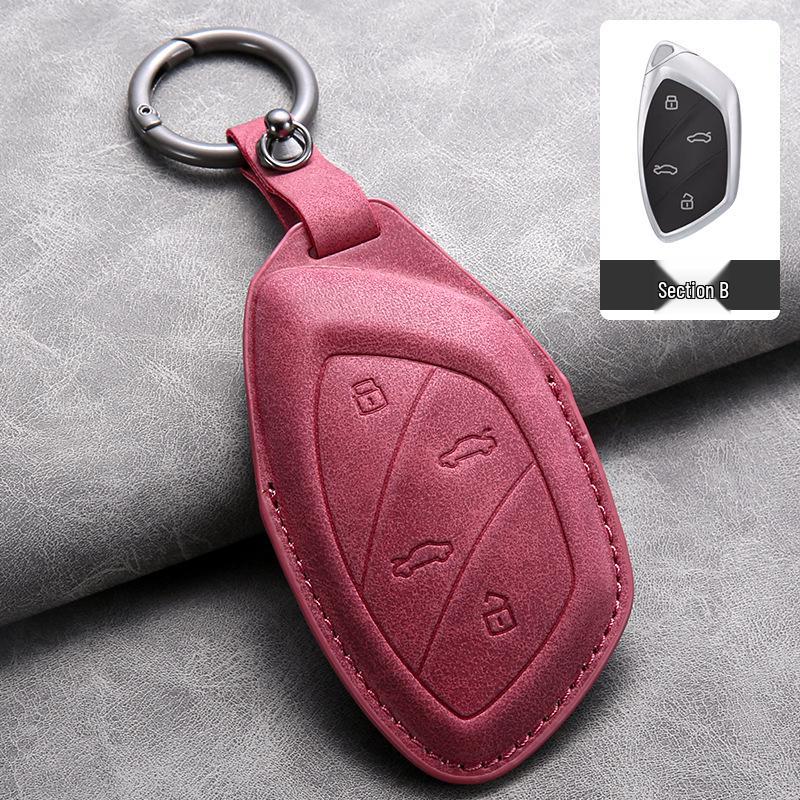 

MG 5/6 Sheepskin Full Wrap Key Case - Light Wing Car Key Cover