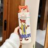 Judy Zootopia Insulated Water Bottle With Straw Lock For Travel And Gift