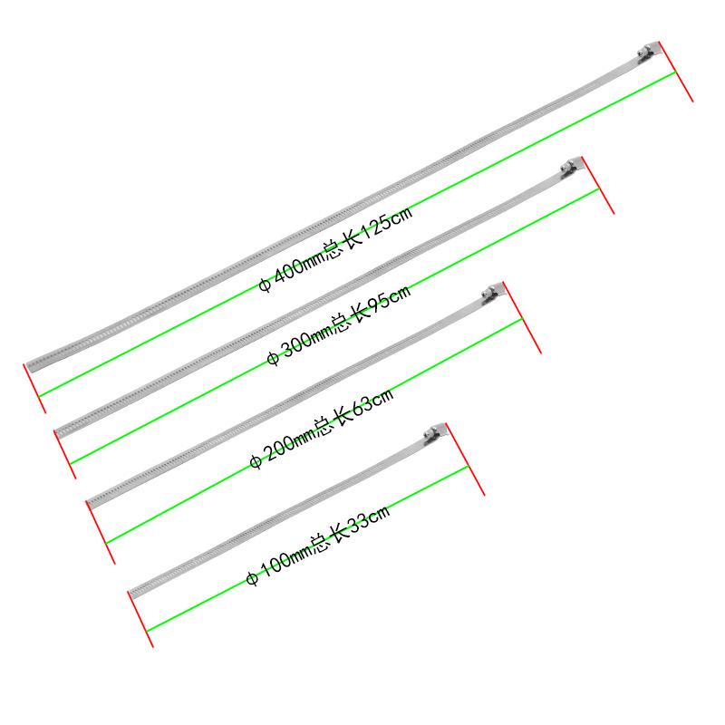 Univerzální nerezový držák hadicové svorky pro venkovní použití pro sledovací kamery a pouliční osvětlení, vodotěsný.