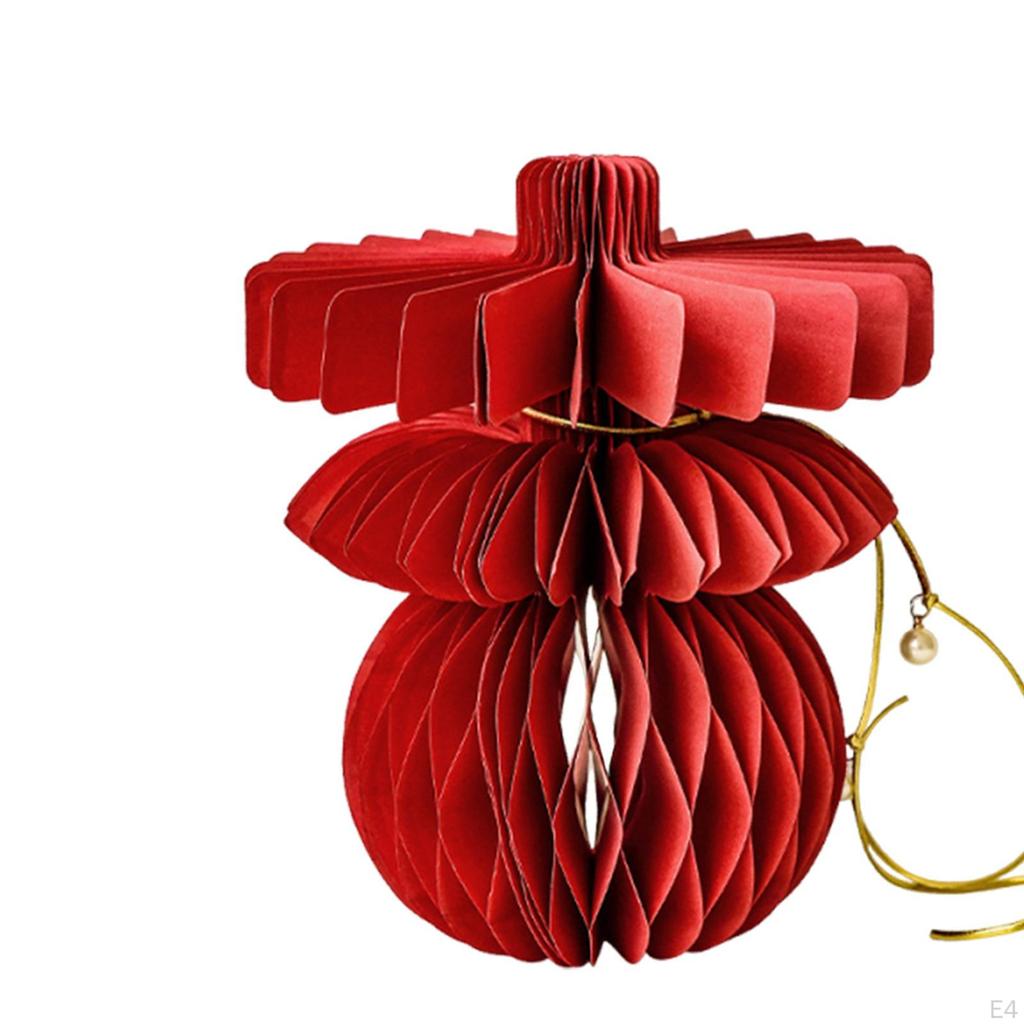 Chinesische Jahresdekoration Hängeornament Rote Papierlaterne Frühlingsfestdeko für Schrank