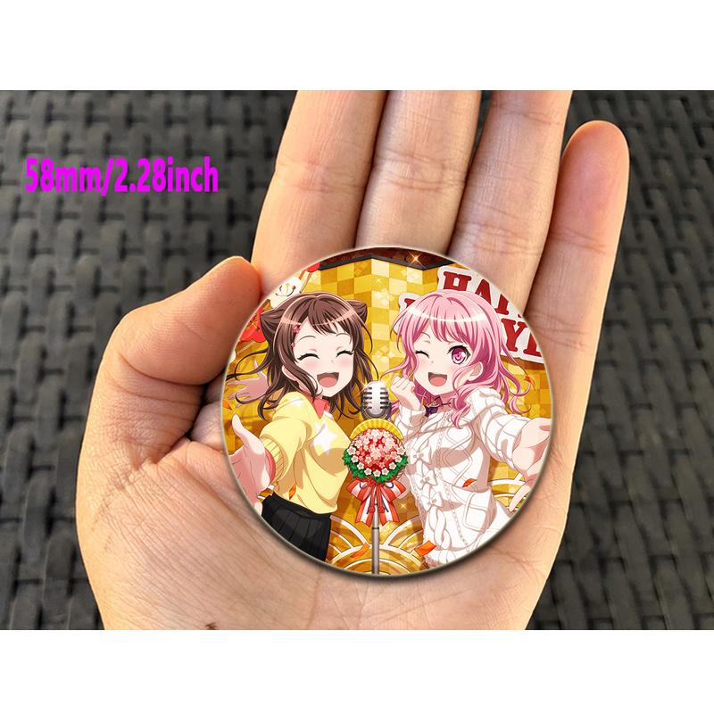 32/44/58mm BanG Dream Aya Maruyama Pin Handmade Brooch for Clothes Cartoon Cosplay Badge Backpack Decoration Jewelry Gift