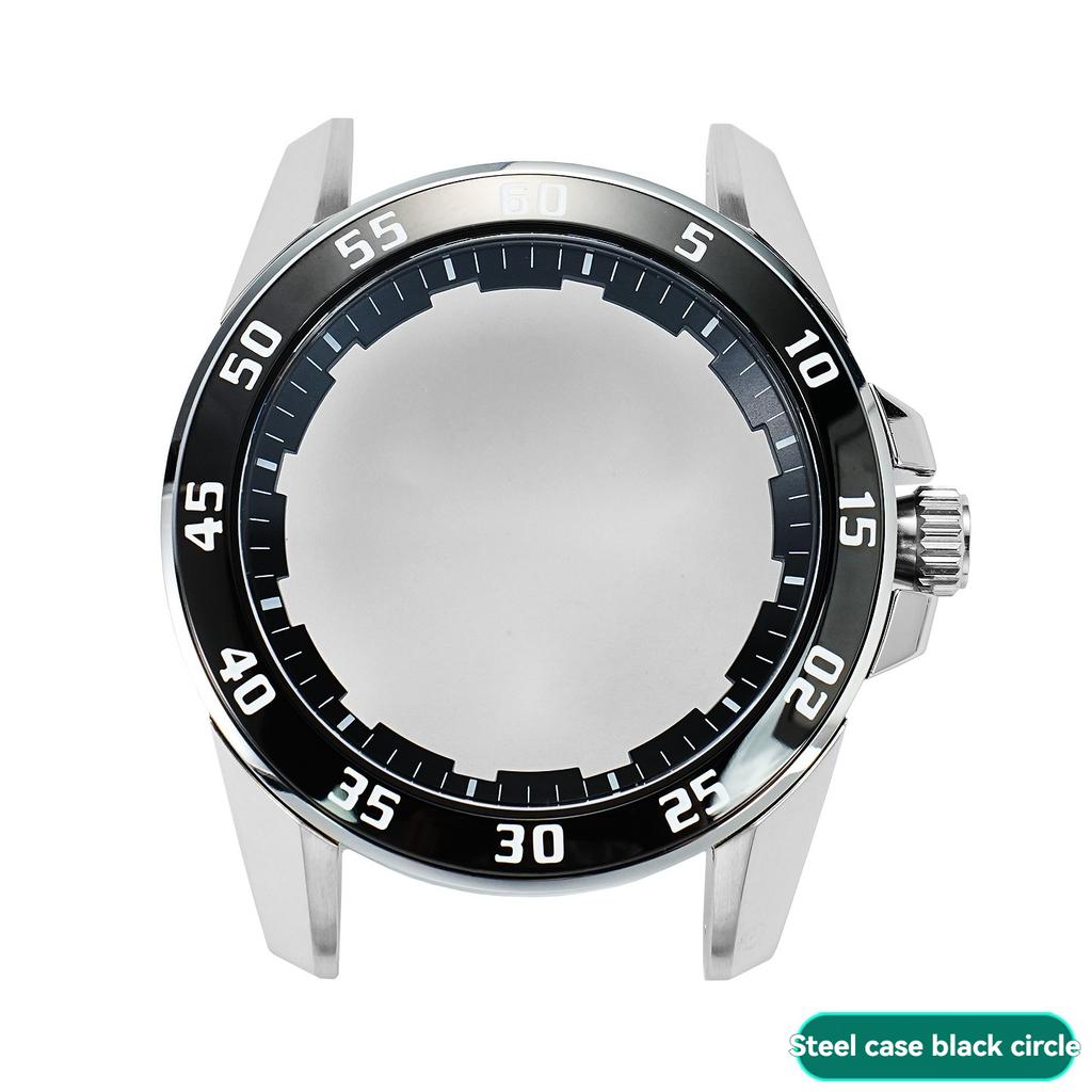 Für Seiko SNP055J1 Serie Uhrengehäuse Edelstahlgehäuse Modifizierter Keramikring Skalenring Äußere Lünette Schale Zubehör