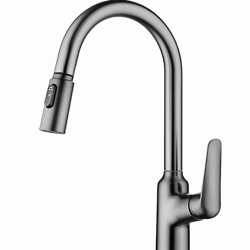 Gunmetal Pull-Out Kitchen Faucet