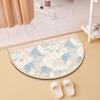 Nordic Wind Washroom Bathroom Slip-resistant Cushion Toilet Soft Diatom Mud Mat Can Be Hand-washed Moisture-wicking Easy To Dry Foot Mat