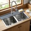 Non-Slip Sink Draining Pad S/M/L Water Drip Catcher Tray Silicone Faucet Mat  Dishwashing Area