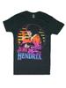 Jimi Hendrix Black Men's T-Shirt NEW