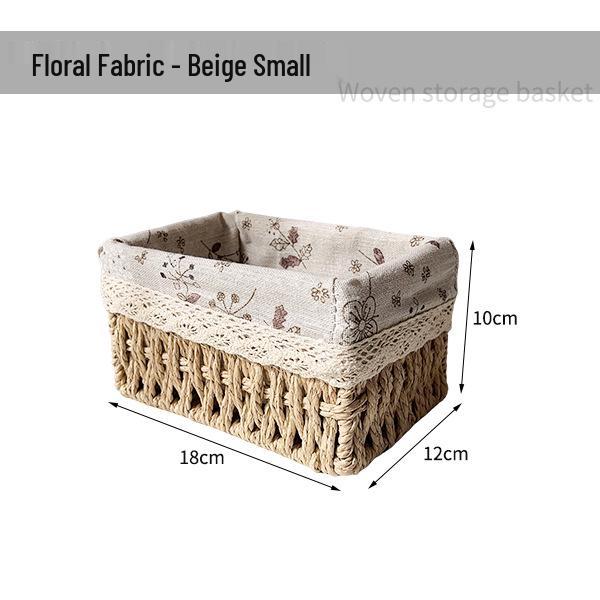 

Плетеная настольная корзина-органайзер для ключей и закусок