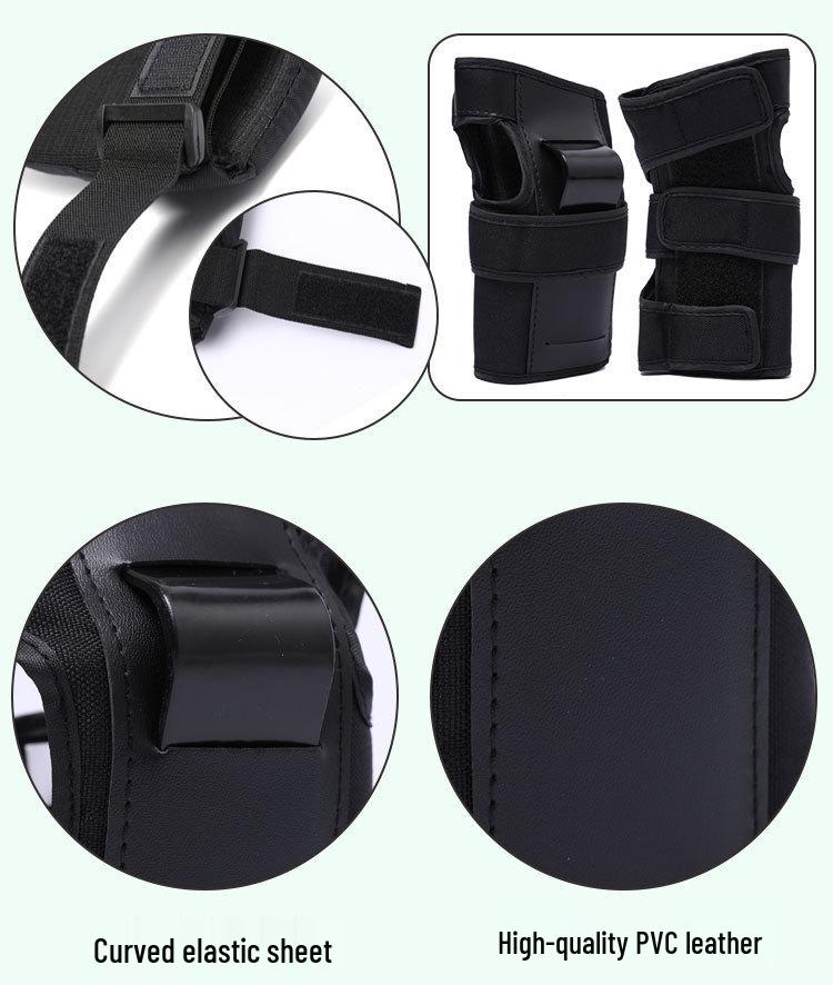 Padded Hand, Elbow, and Knee Protection Set for Ice Skating, Skateboarding, and Biking (6-Piece)