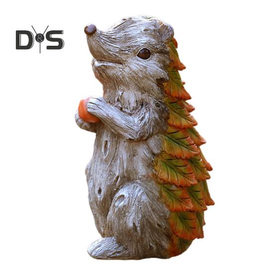 Zahradní list Zvíře Figurka Želva Sova Veverka Králík Liška Ptáček Ježek Šnek Socha Pryskyřice Plastika Zvířátka Dekorace Dvůr Ornament