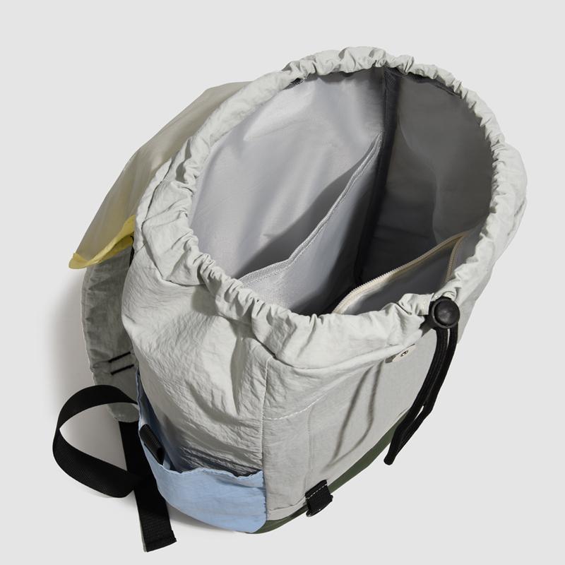 Outdoor Color Contrast Backpack Lightweight Student Color Contrast Schoolbag Travel Backpack