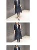 2025 Spring/Autumn Korean Style Mid-Length Over-the-Knee Trench Coat with Lining - Loose Fit, Plus Size