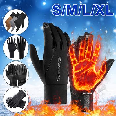 Winter Warm Windproof Waterproof Anti-slip Thermal Touch Screen Bike Ski Gloves