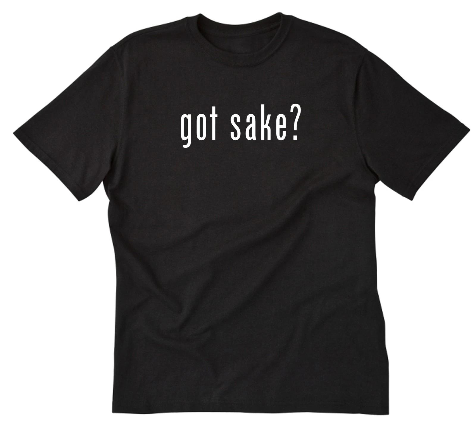 

Got Sake 100% Cotton T-shirt Mens Tees Top Funny Japanese Japan Alcohol Tee Shirt L