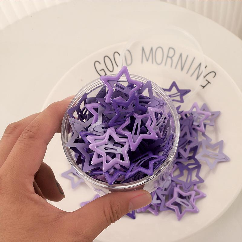 Dopamine Star Hair Clip: Elegant Women's Headwear Accessory for Summer Bangs