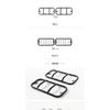 SHINEKA Lamp Hoods For Suzuki Jimny 2007-2017 Car Rear Bumper Fog Lamp Light Trim Cover Rear Fog Light Decoration Accessories