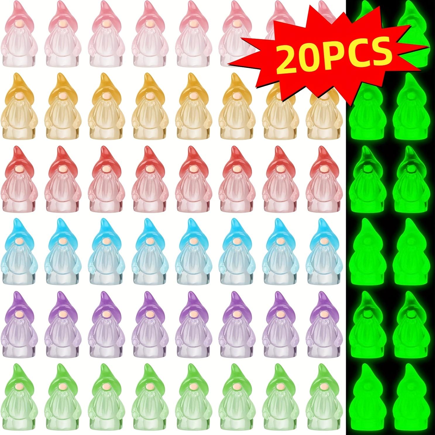 

20 mini luminous dwarf resin statues, suitable for micro landscape outdoor lawns and indoor flowerpot decoration