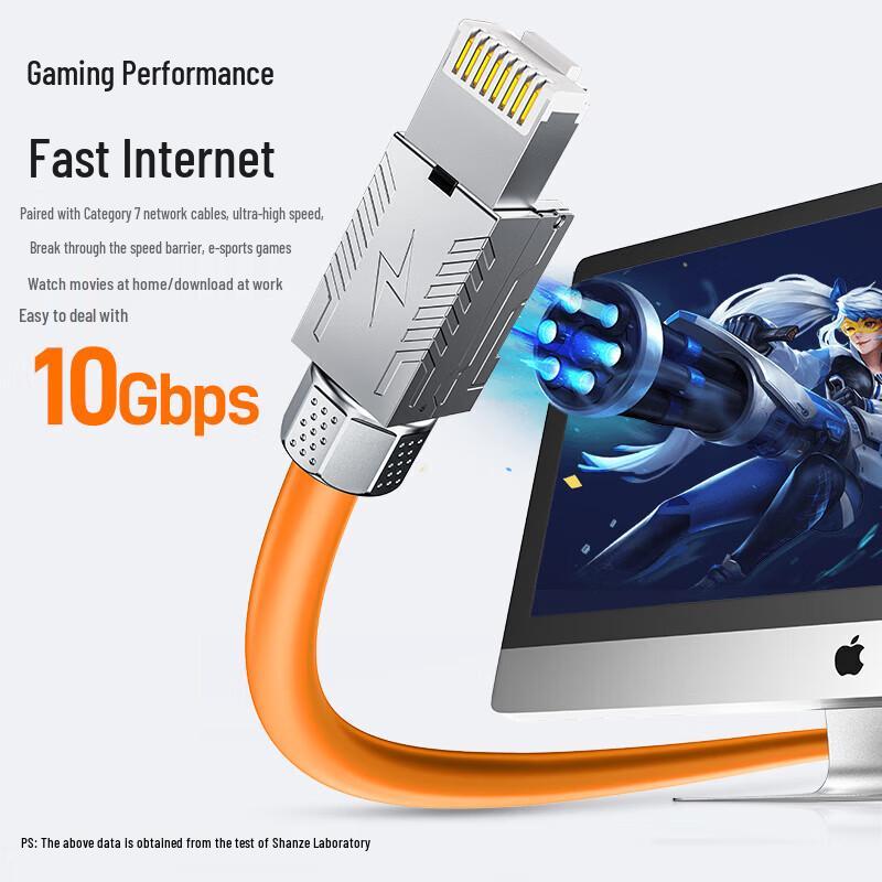 

SAMZHE CAT7 10 Gigabit Shielded Tool-Free RJ45 Connector