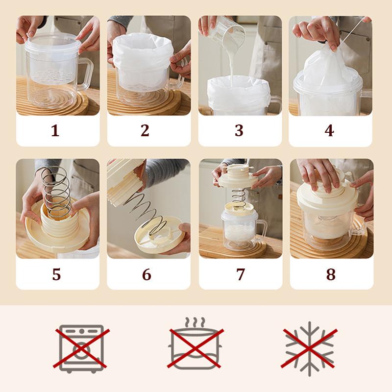 Yogurt Filter Food Strainer Greek Yogurt Machine Filter Screen Cold Extraction Whey Separation Tools Cheese Moisture Separator